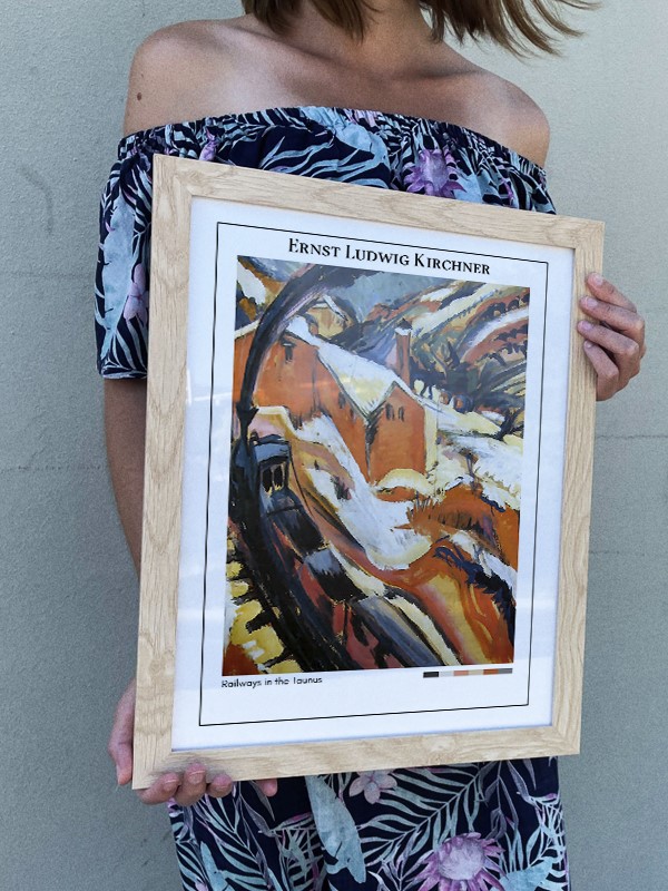 Ernst Ludwig Kirchner Railways in the Taunus Poster