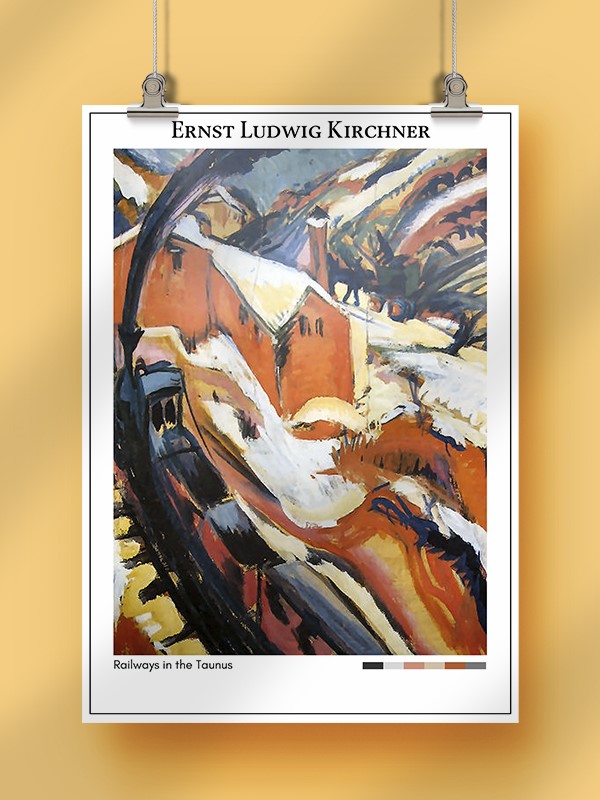 Ernst Ludwig Kirchner Railways in the Taunus Poster