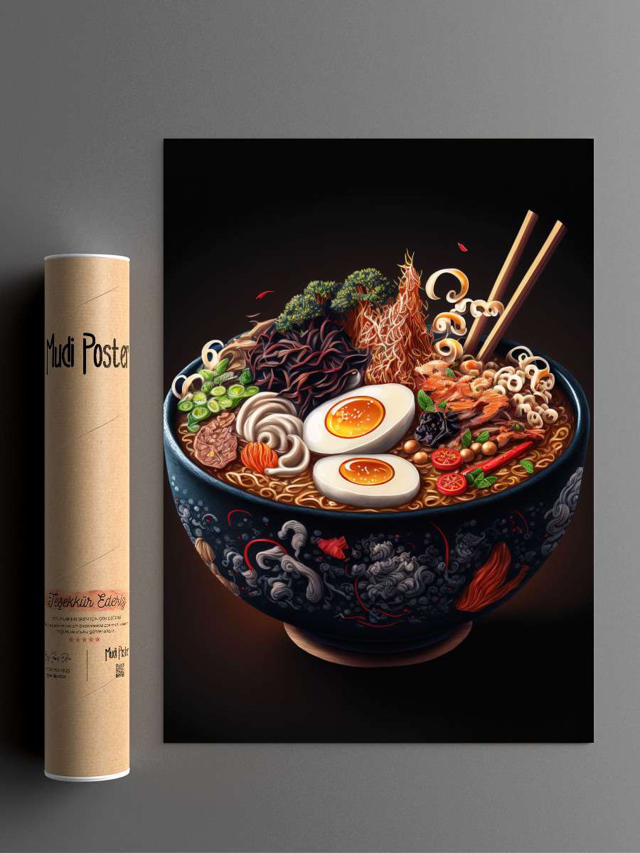 ramen japan neon Anime Poster Çerçevesiz Yüksek Kalite Anime Duvar Poster