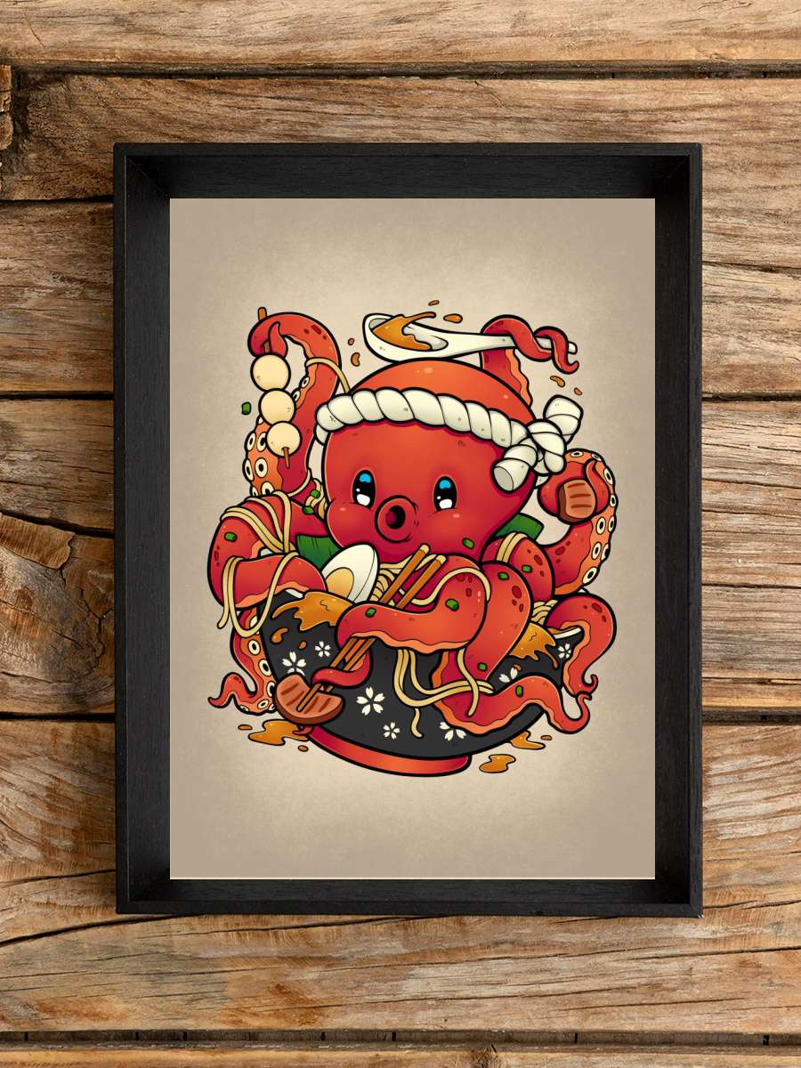Ramen Octopus Anime Poster Çerçevesiz Yüksek Kalite Anime Duvar Poster - En İyi Fiyatlarla