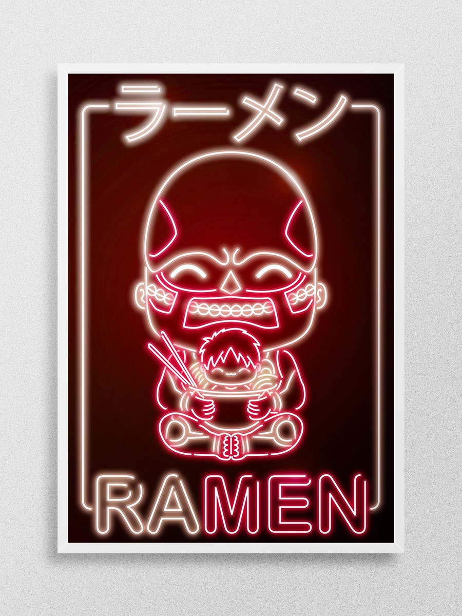 Ramen Titan Anime Poster Çerçevesiz Yüksek Kalite Anime Duvar Poster