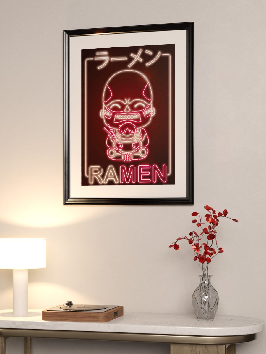 Ramen Titan Anime Poster Çerçevesiz Yüksek Kalite Anime Duvar Poster