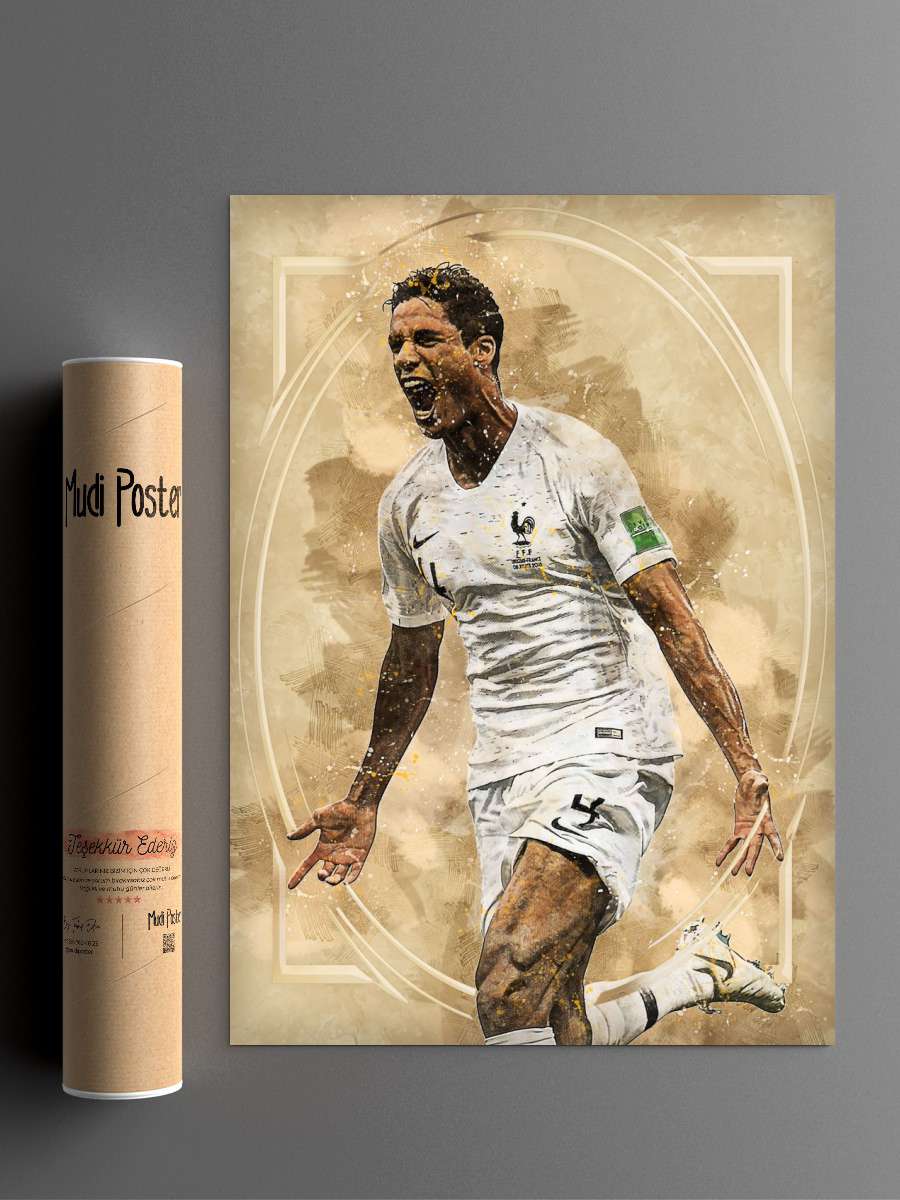 Raphael Varane Futbol Poster Çerçevesiz Yüksek Kalite Futbolcu Duvar Poster