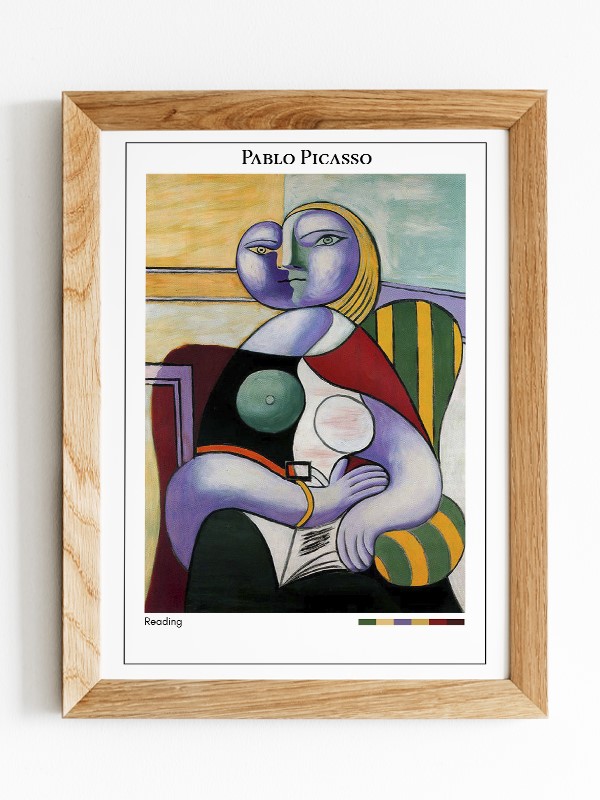 Pablo Picasso Reading Poster