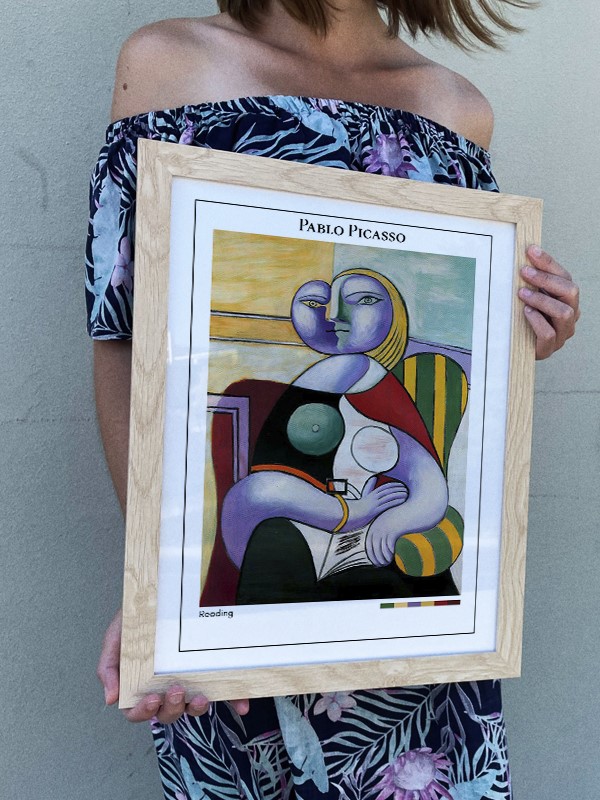 Pablo Picasso Reading Poster
