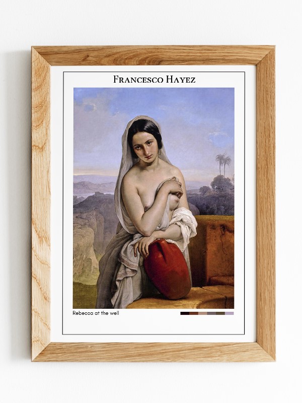 Francesco Hayez Rebecca at the well Poster