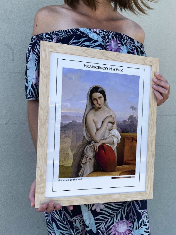 Francesco Hayez Rebecca at the well Poster