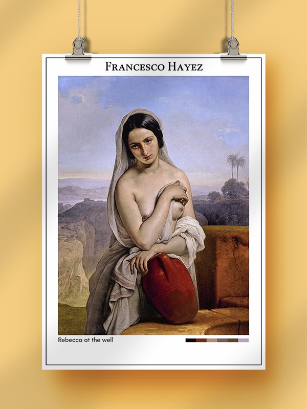 Francesco Hayez Rebecca at the well Poster