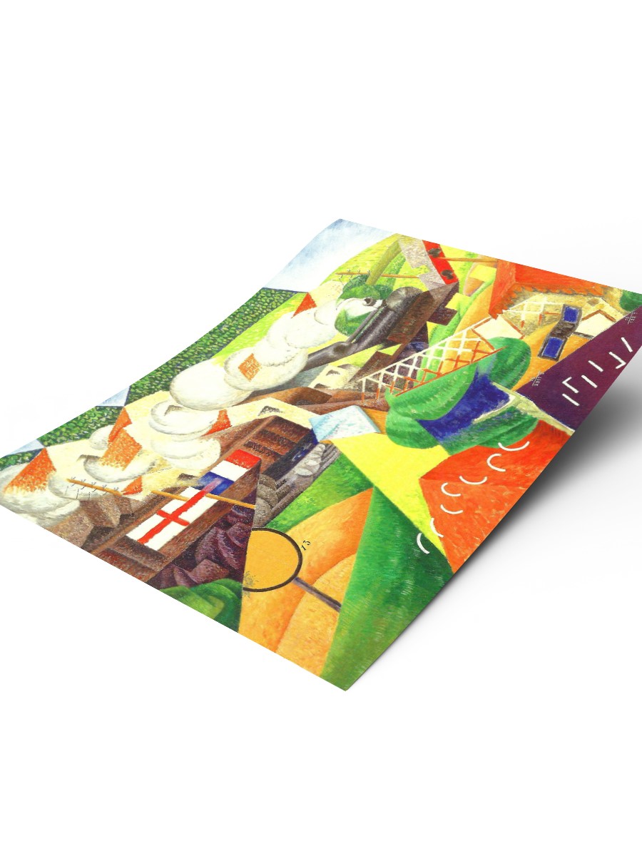 Red Cross Train Tablo Sanatsal Ünlü Ressam Poster Çerçevesiz Yüksek Kalite Poster