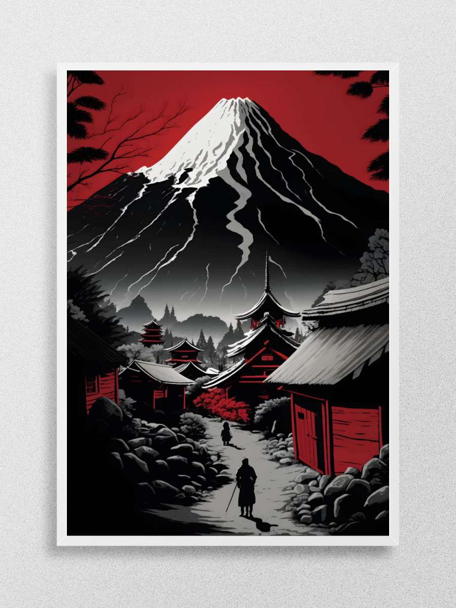 Red mountain Anime Poster Çerçevesiz Yüksek Kalite Anime Duvar Poster
