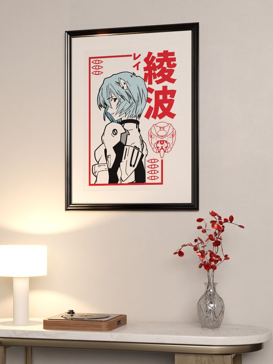 Rei Ayanami Evangelion Anime Poster Çerçevesiz Yüksek Kalite Anime Duvar Poster