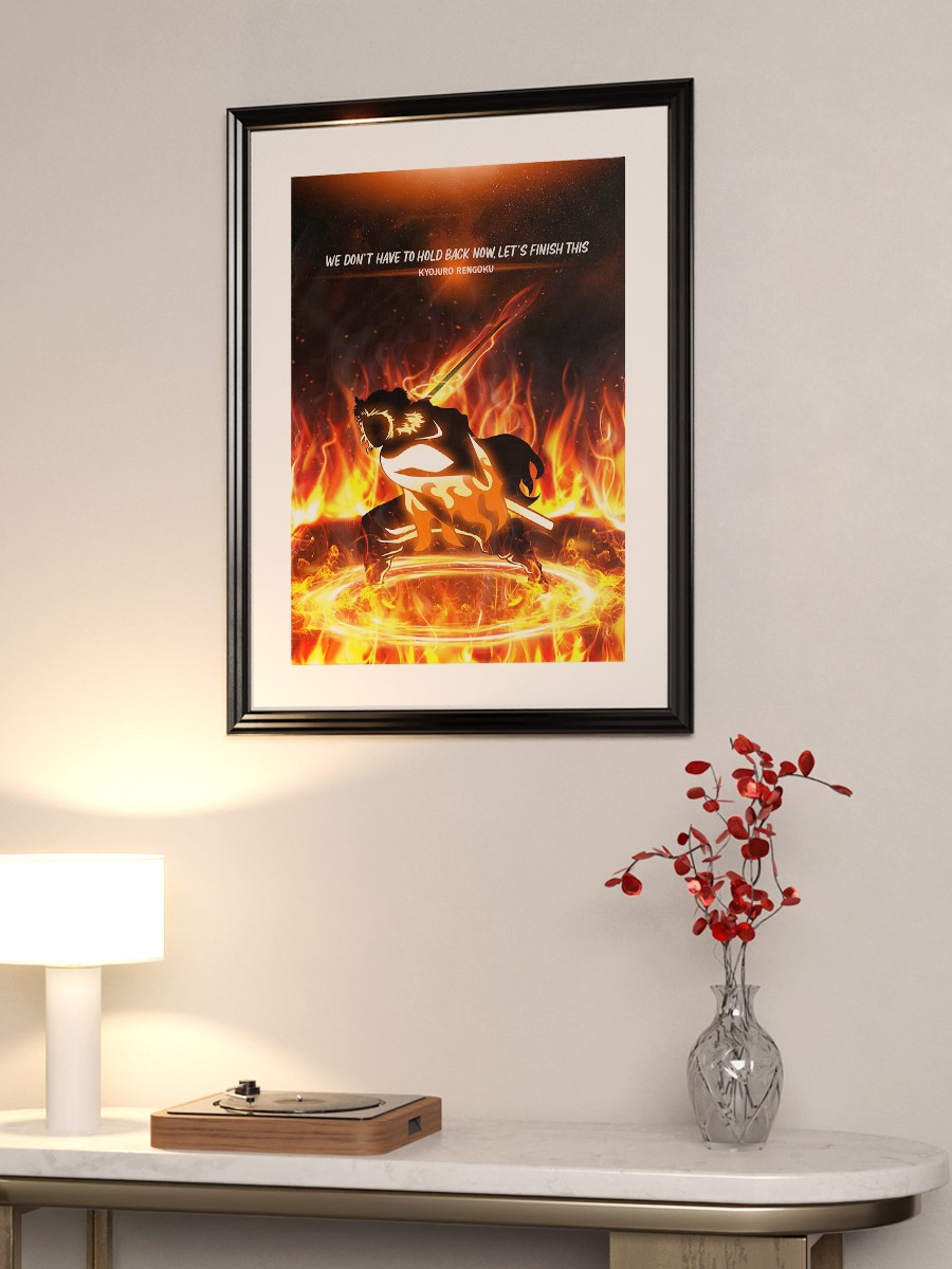 Rengoku last move Anime Poster Çerçevesiz Yüksek Kalite Anime Duvar Poster