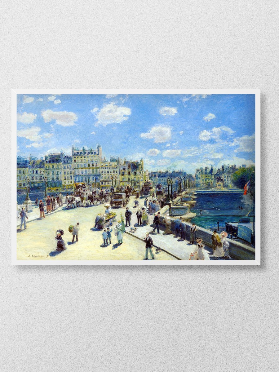 Renoir Pont Neuf Paris Tablo Sanatsal Ünlü Ressam Poster Çerçevesiz Yüksek Kalite Poster
