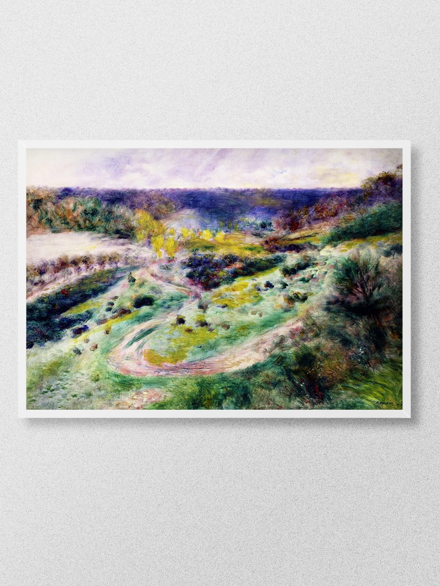Renoir Road at Wargemont Tablo Sanatsal Ünlü Ressam Poster Çerçevesiz Yüksek Kalite Poster