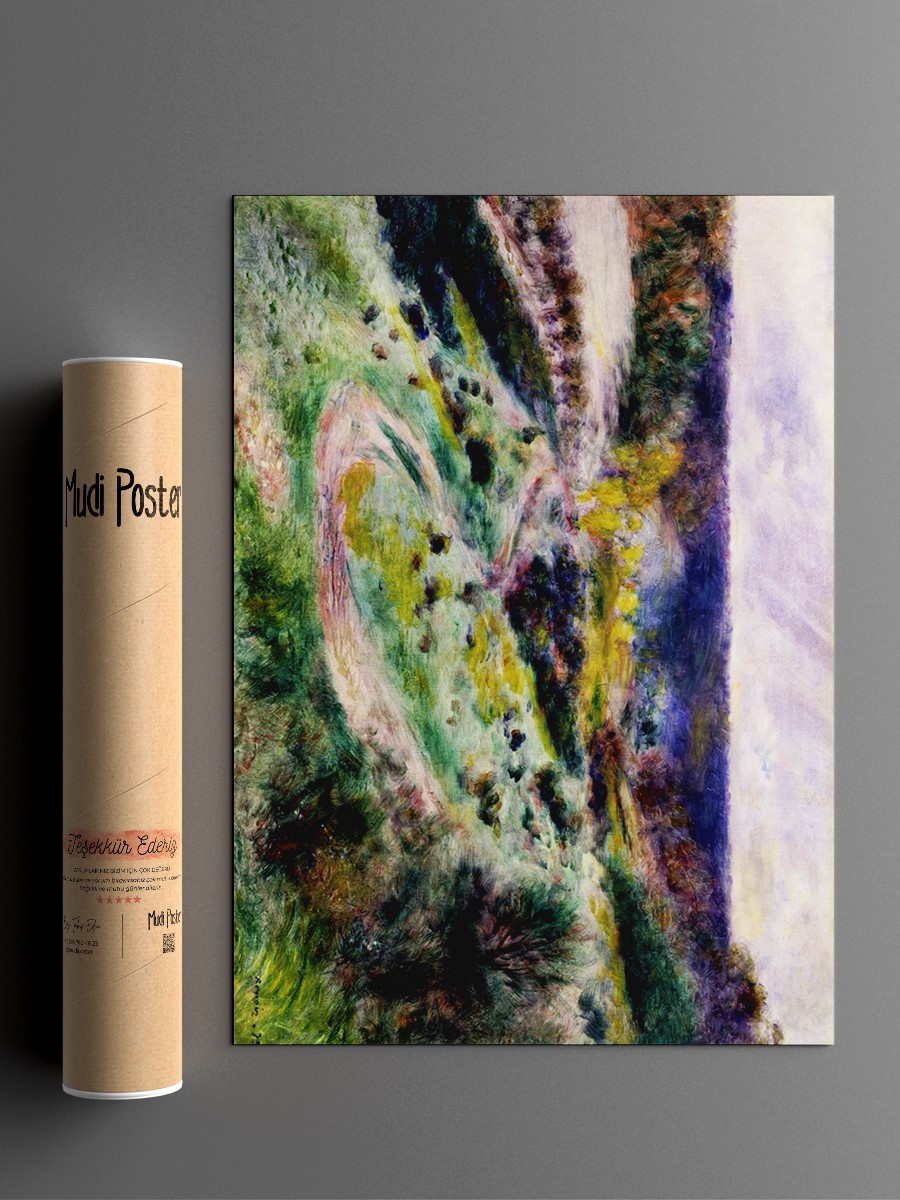 Renoir Road at Wargemont Tablo Sanatsal Ünlü Ressam Poster Çerçevesiz Yüksek Kalite Poster
