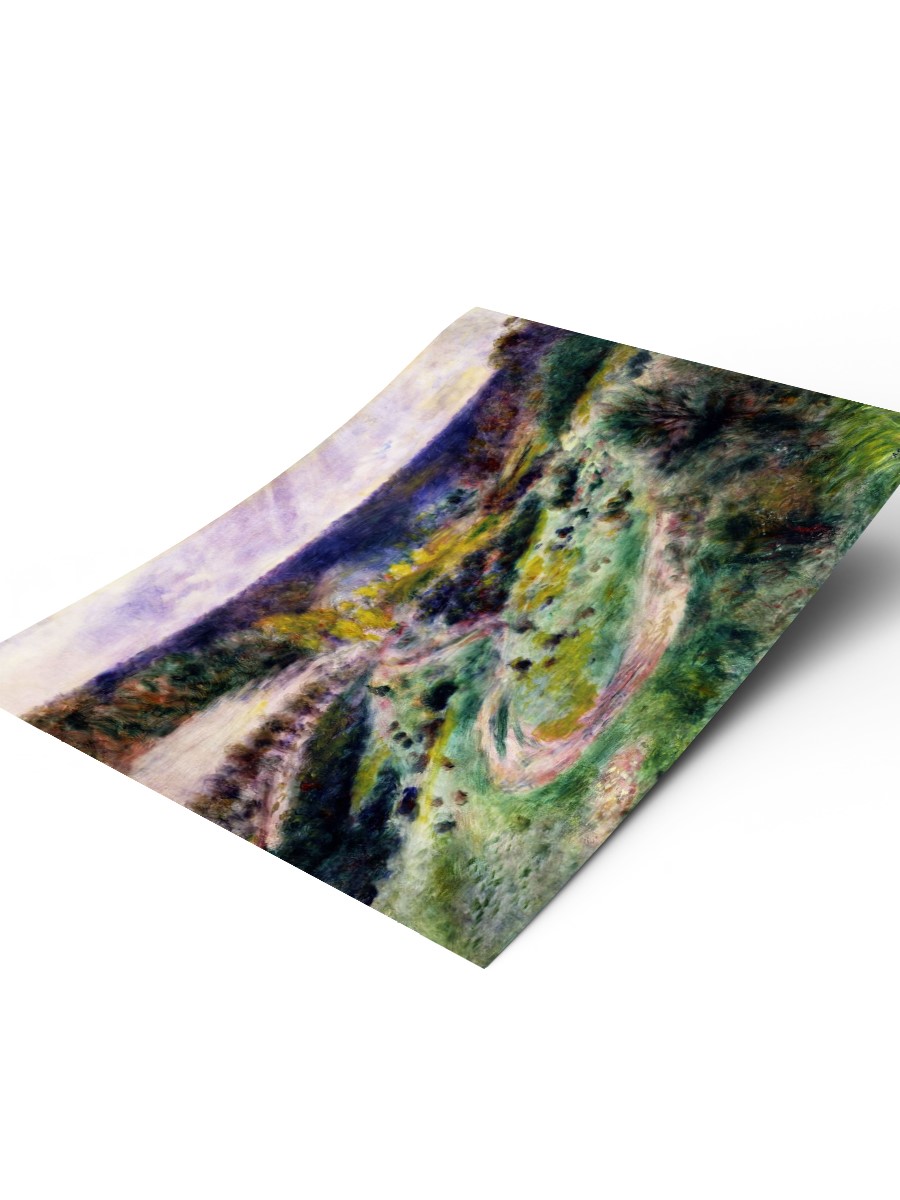 Renoir Road at Wargemont Tablo Sanatsal Ünlü Ressam Poster Çerçevesiz Yüksek Kalite Poster