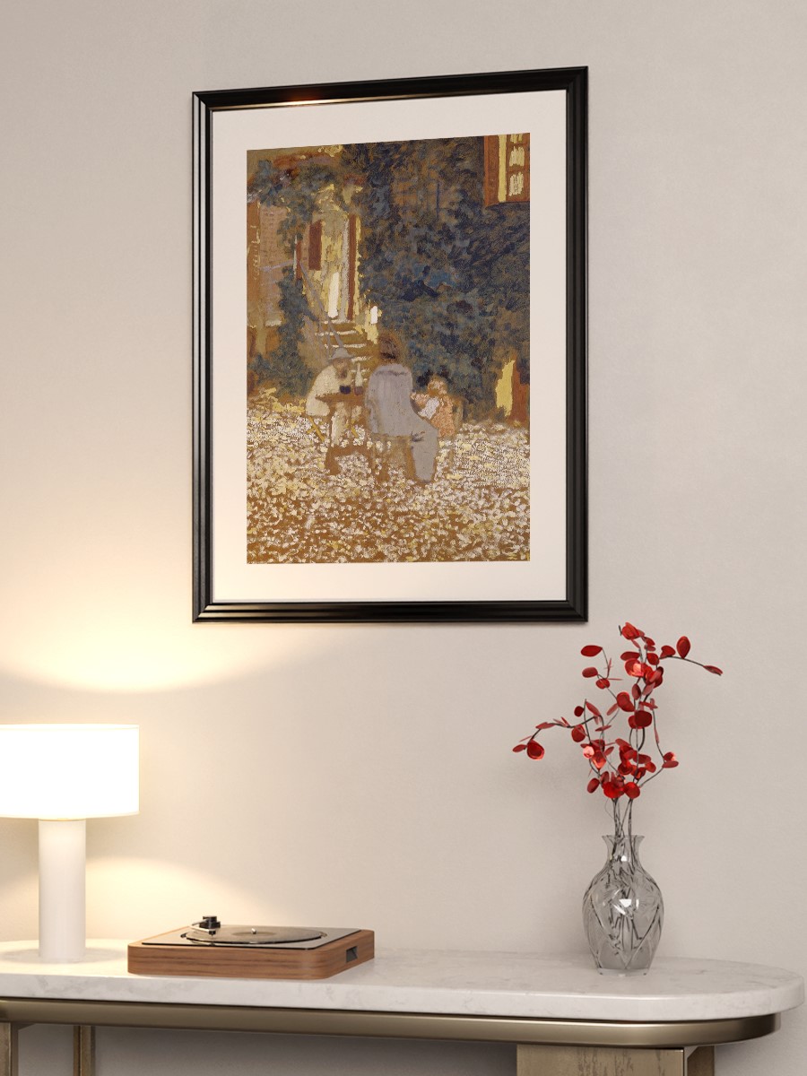 Repast in a Garden Tablo Sanatsal Ünlü Ressam Poster Çerçevesiz Yüksek Kalite Poster