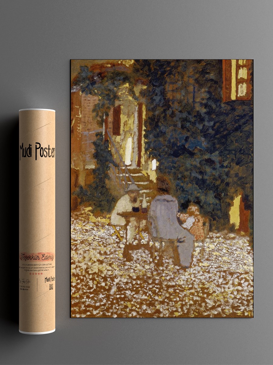 Repast in a Garden Tablo Sanatsal Ünlü Ressam Poster Çerçevesiz Yüksek Kalite Poster