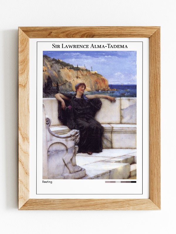 Sir Lawrence Alma-Tadema Resting Poster