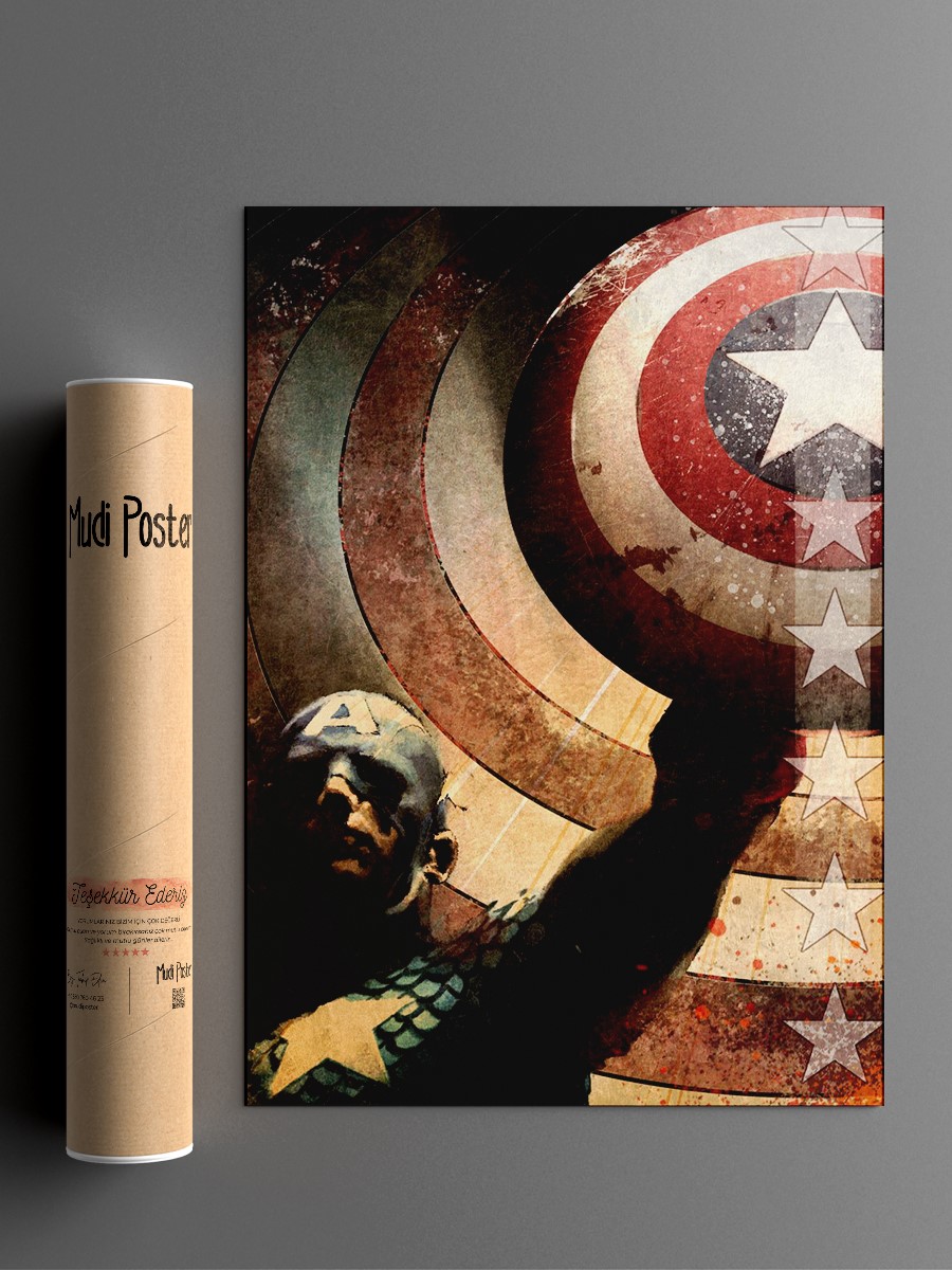 Retro Poster, Çerçevesiz Tv Film Poster