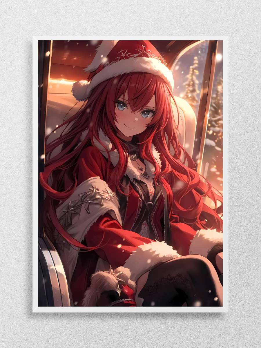 Rias Gremory Christmas Anime Poster Çerçevesiz Yüksek Kalite Anime Duvar Poster