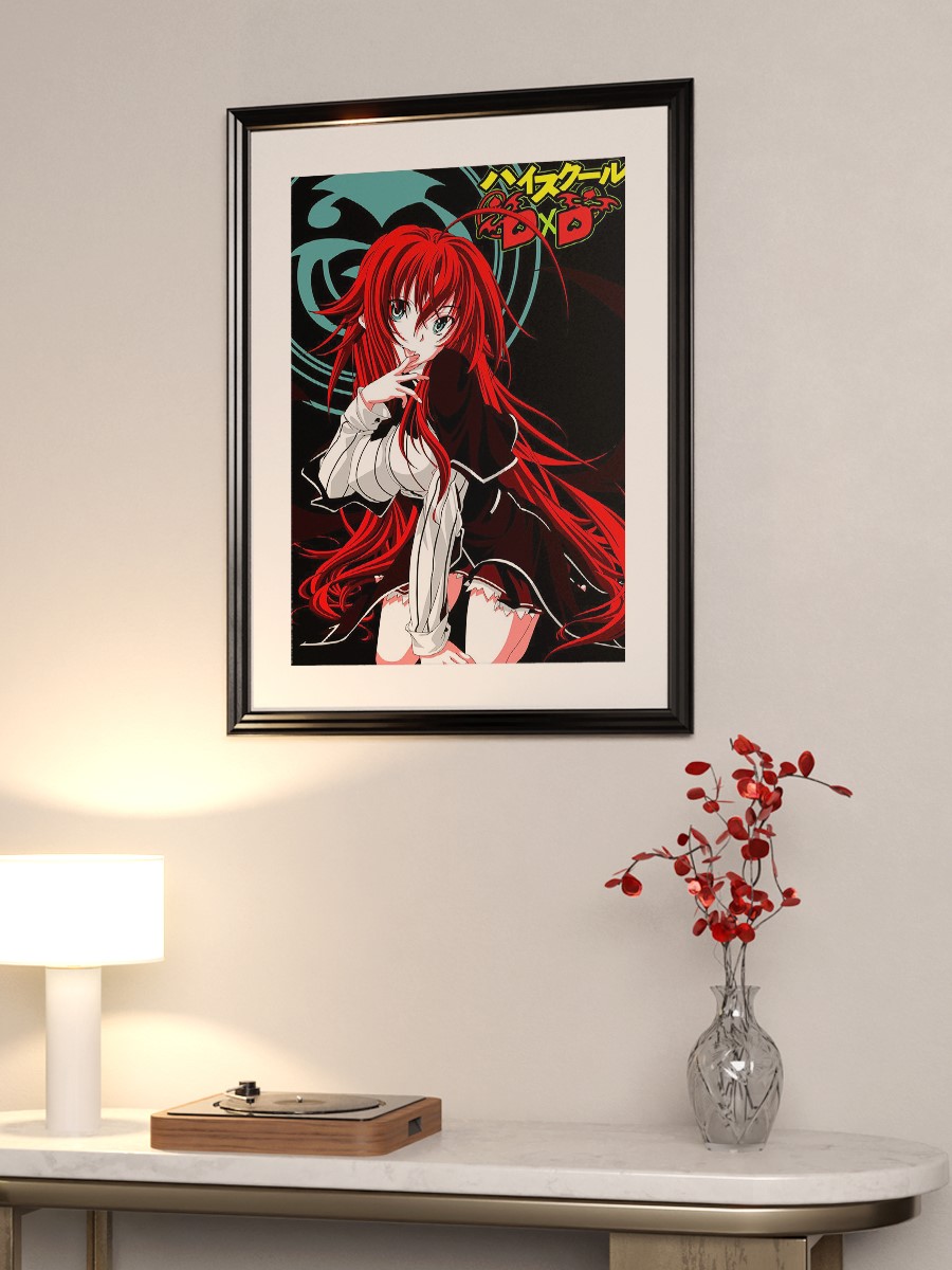 Rias Gremory Anime Poster Çerçevesiz Yüksek Kalite Anime Duvar Poster