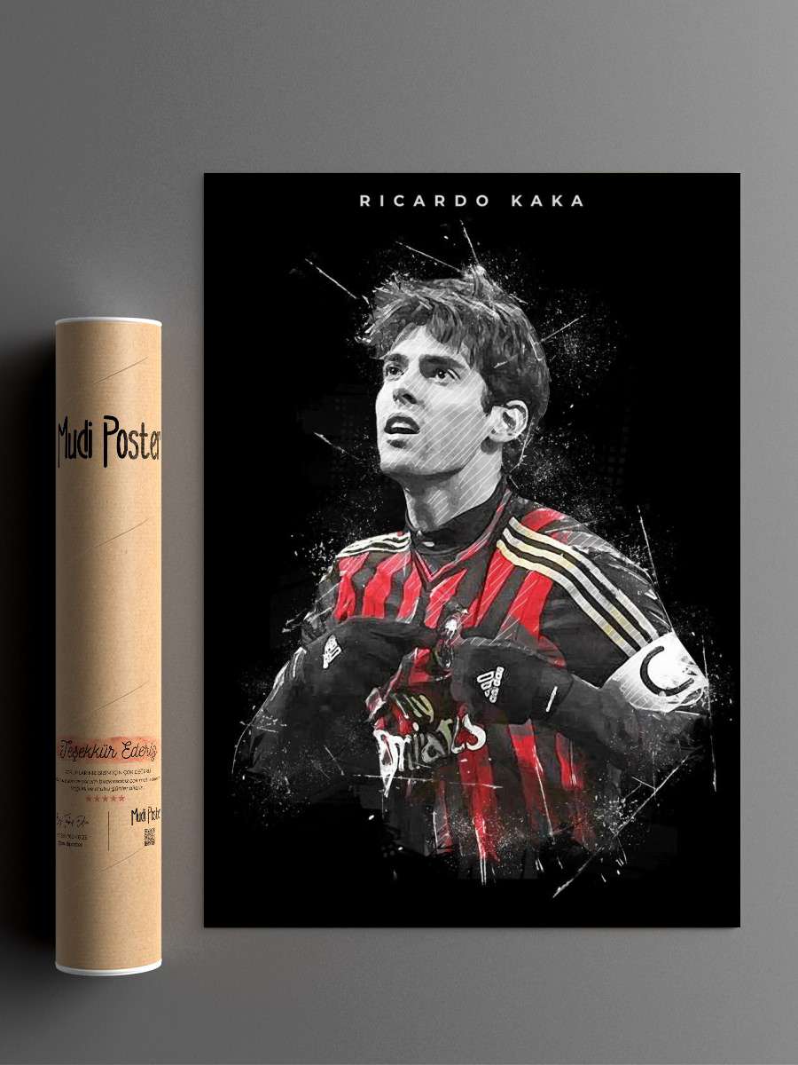 Ricardo Kaka Futbol Poster Çerçevesiz Yüksek Kalite Futbolcu Duvar Poster