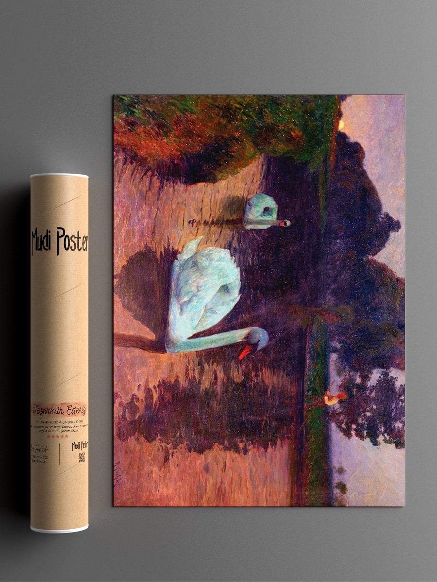Richard Eschke Moonrise  Tablo Sanatsal Ünlü Ressam Poster Çerçevesiz Yüksek Kalite Poster