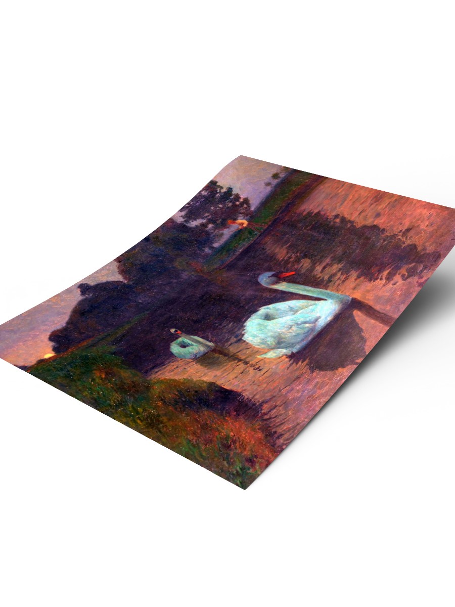 Richard Eschke Moonrise  Tablo Sanatsal Ünlü Ressam Poster Çerçevesiz Yüksek Kalite Poster