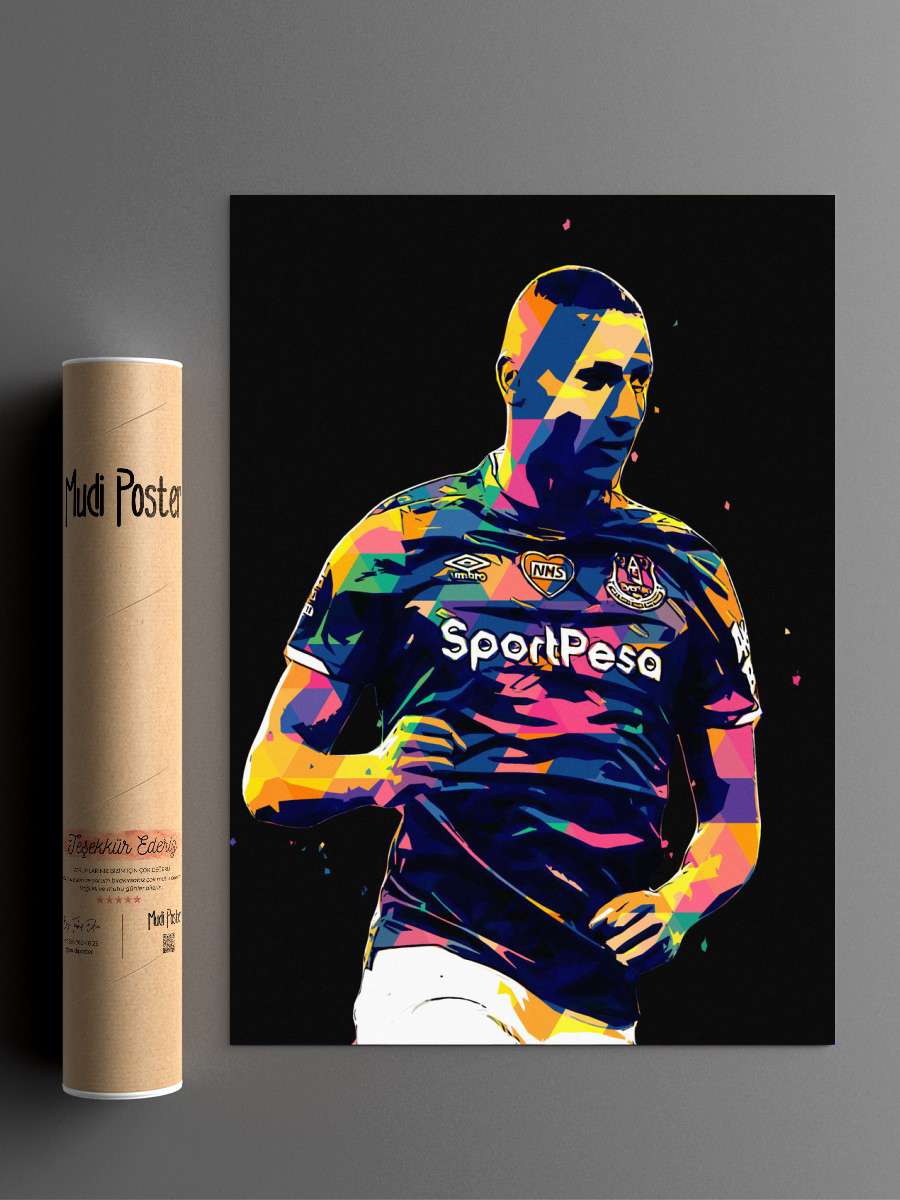 Richarlison Futbol Poster Çerçevesiz Yüksek Kalite Futbolcu Duvar Poster
