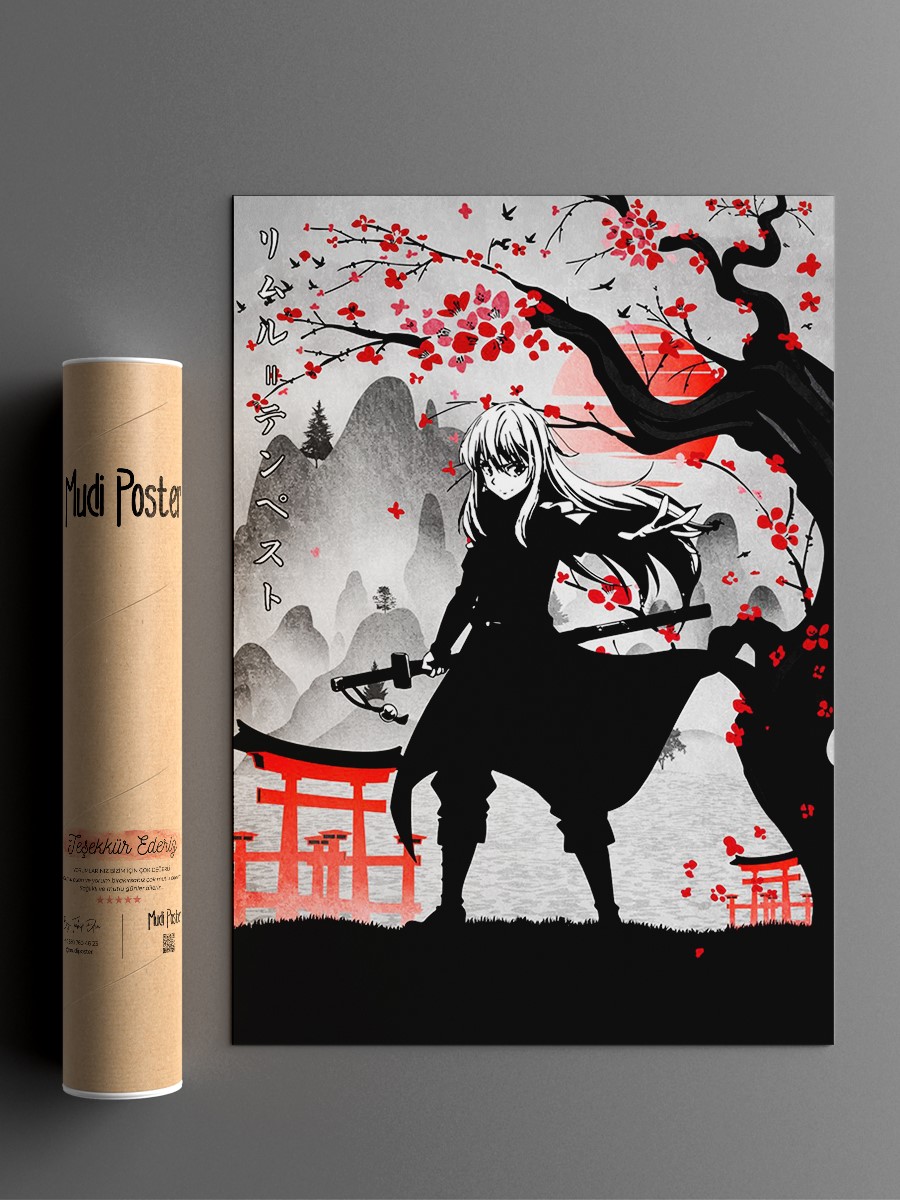 Rimuru Tempest Anime Poster Çerçevesiz Yüksek Kalite Anime Duvar Poster