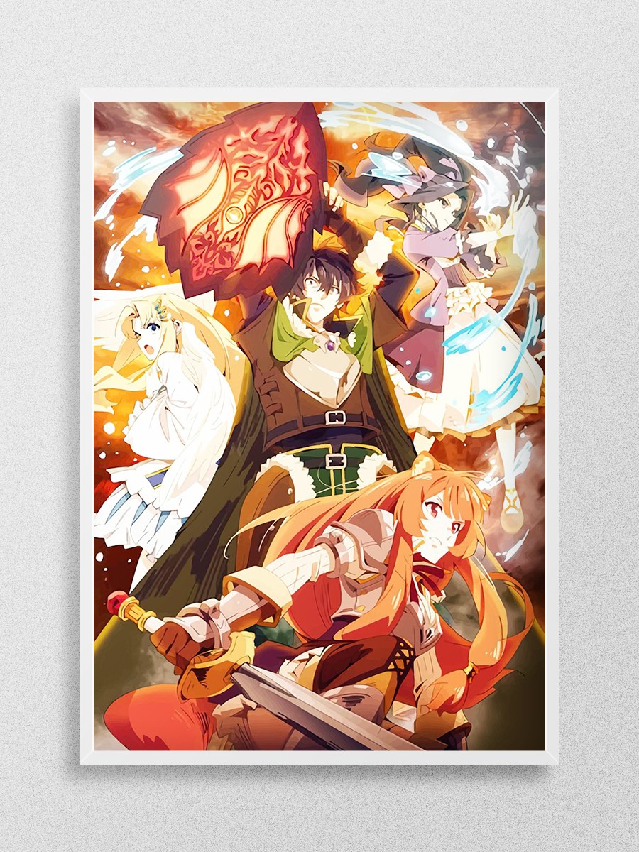 Rising Of The Shield Hero Anime Poster Çerçevesiz Yüksek Kalite Anime Duvar Poster