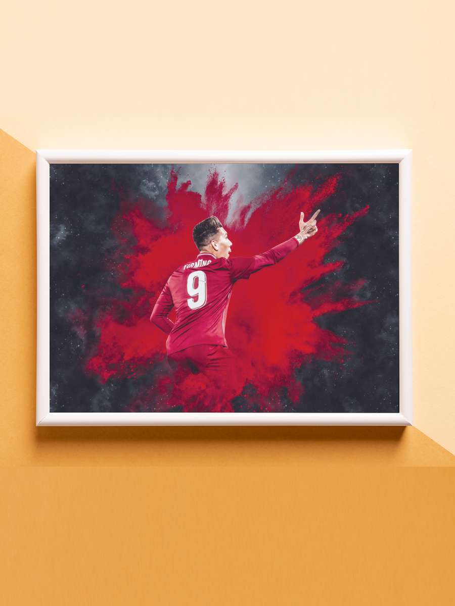 Roberto Firmino Futbol Poster Çerçevesiz Yüksek Kalite Futbolcu Duvar Poster