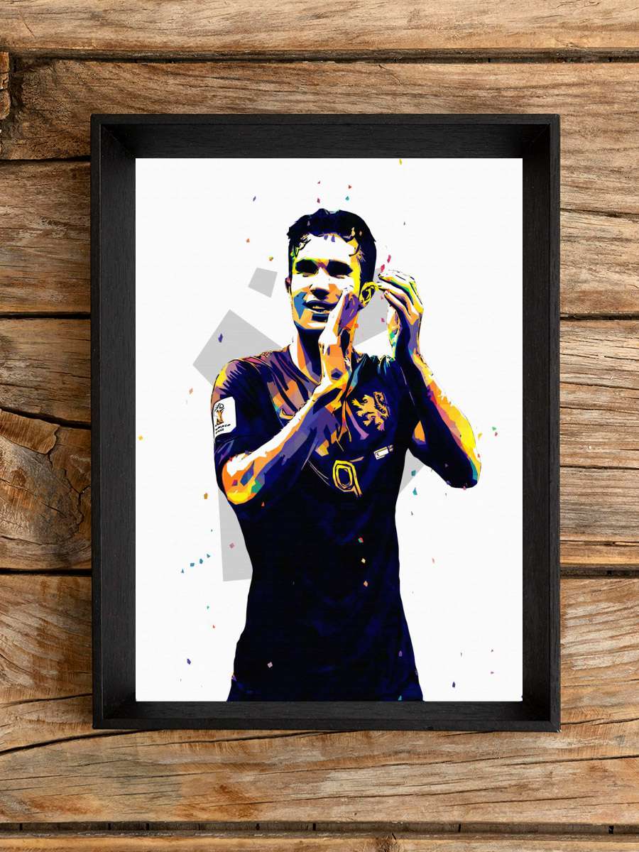 Robin van Persie Futbol Poster Çerçevesiz Yüksek Kalite Futbolcu Duvar Poster