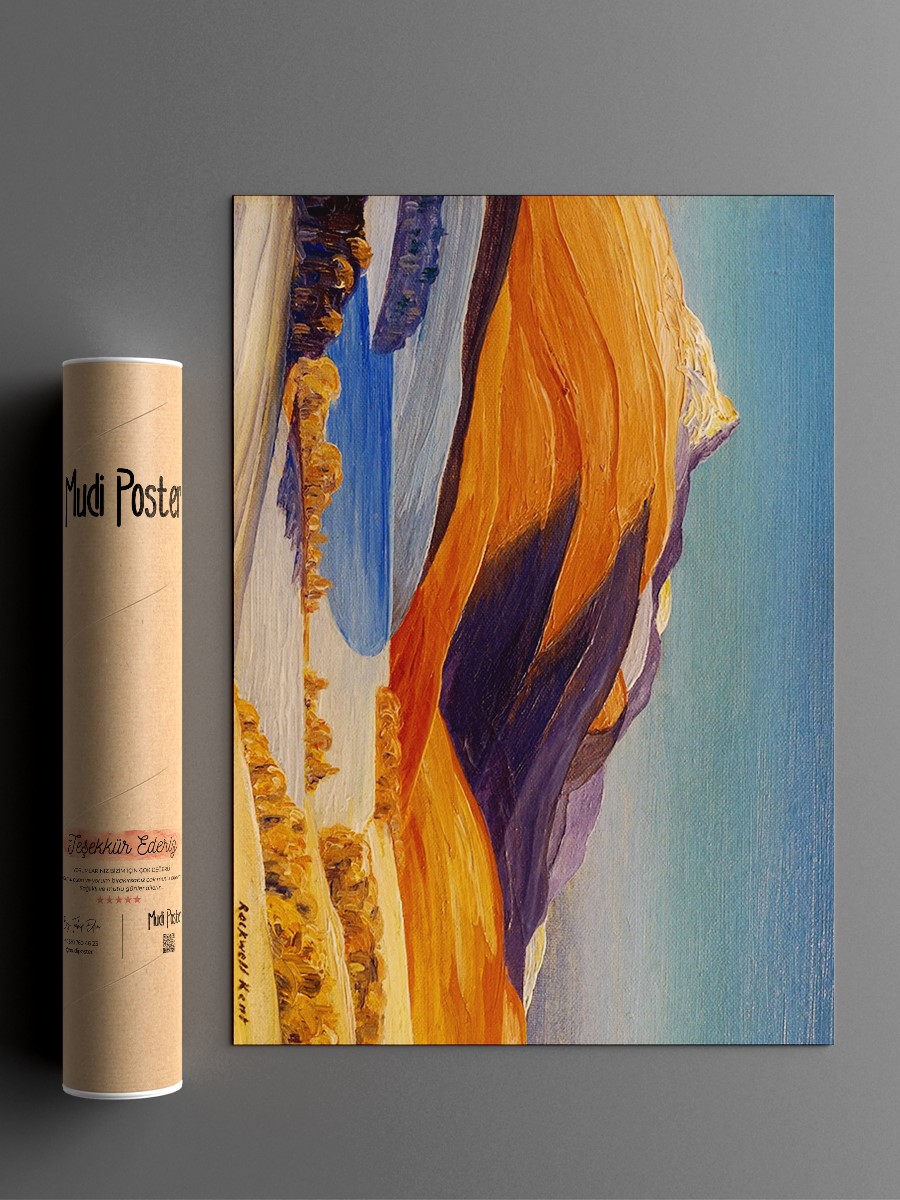Rockwell Kent Vermont  Tablo Sanatsal Ünlü Ressam Poster Çerçevesiz Yüksek Kalite Poster