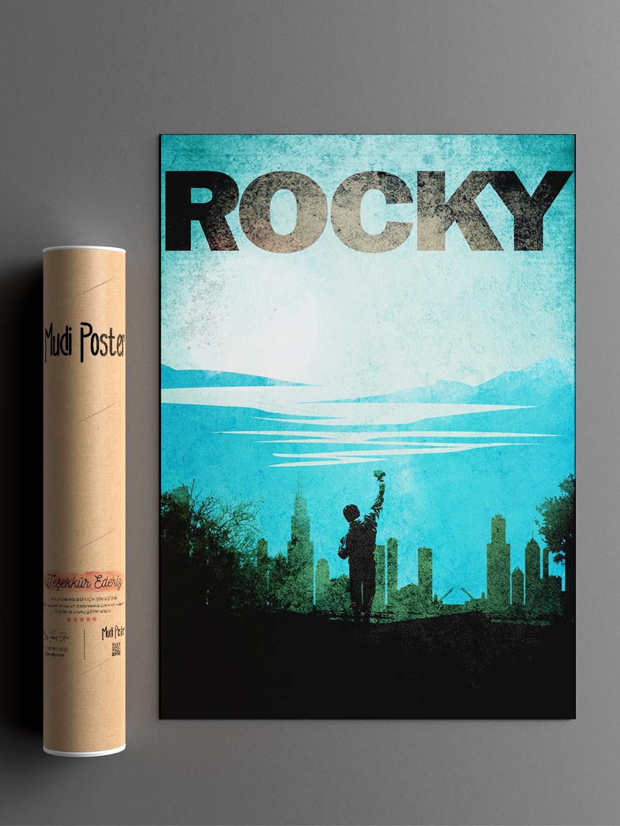 Rocky the boxer Poster, Çerçevesiz Tv Film Poster