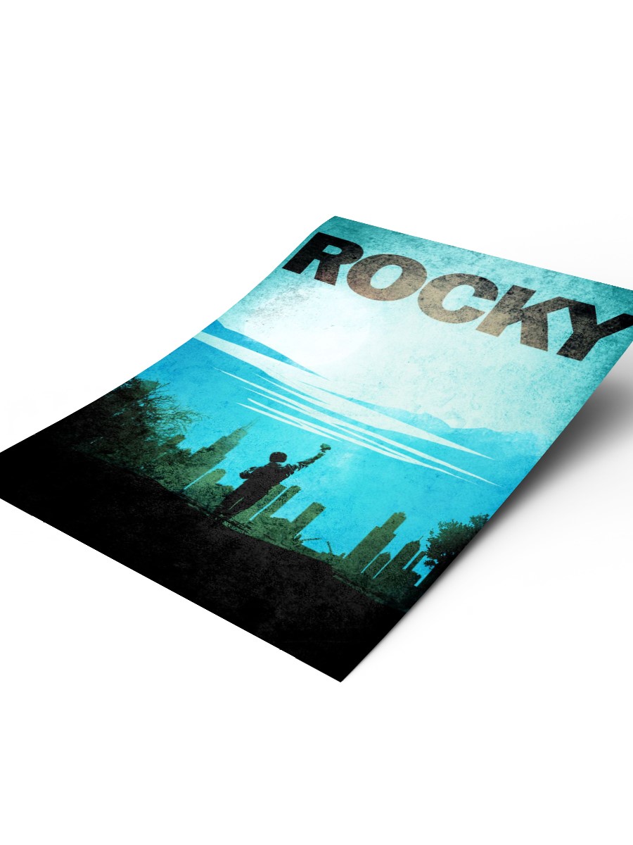 Rocky the boxer Poster, Çerçevesiz Tv Film Poster