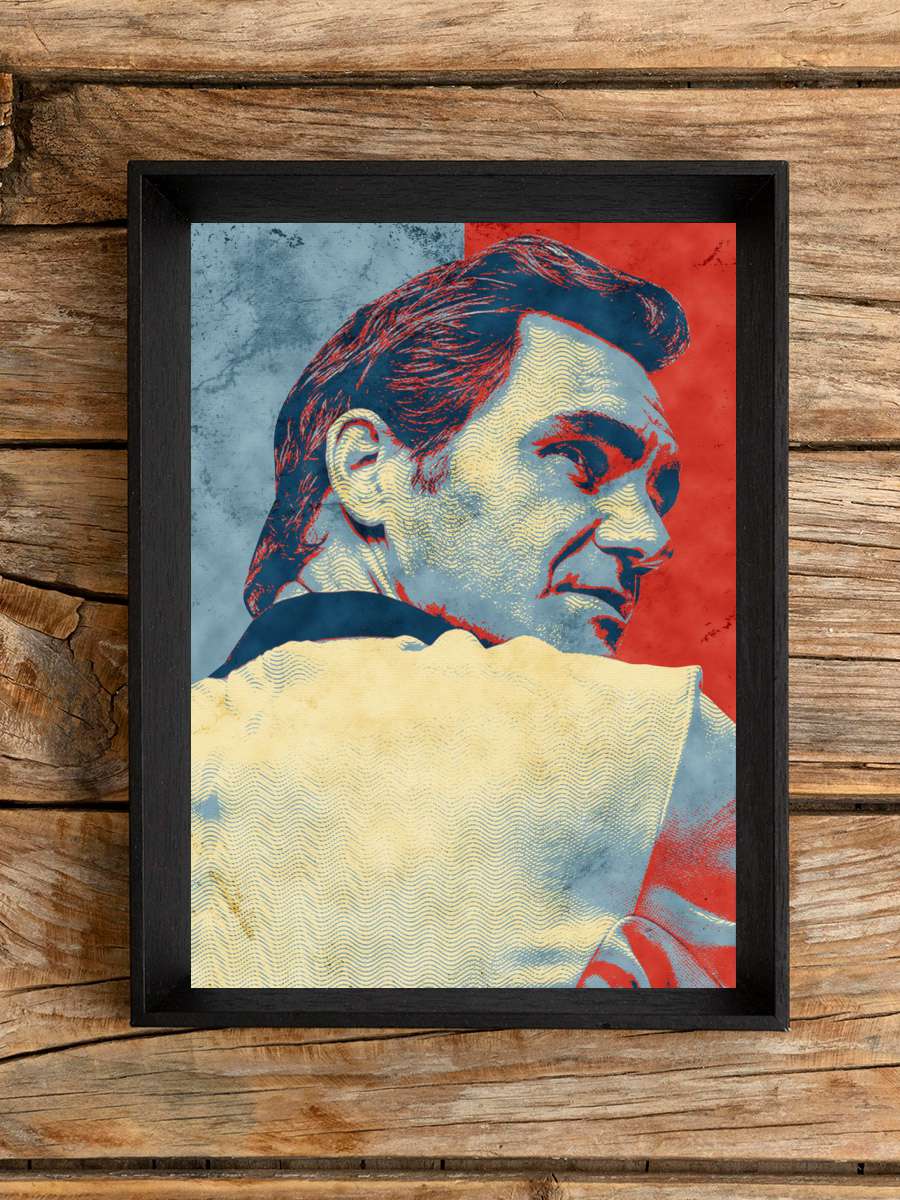 roger federer Futbol Poster Çerçevesiz Yüksek Kalite Futbolcu Duvar Poster