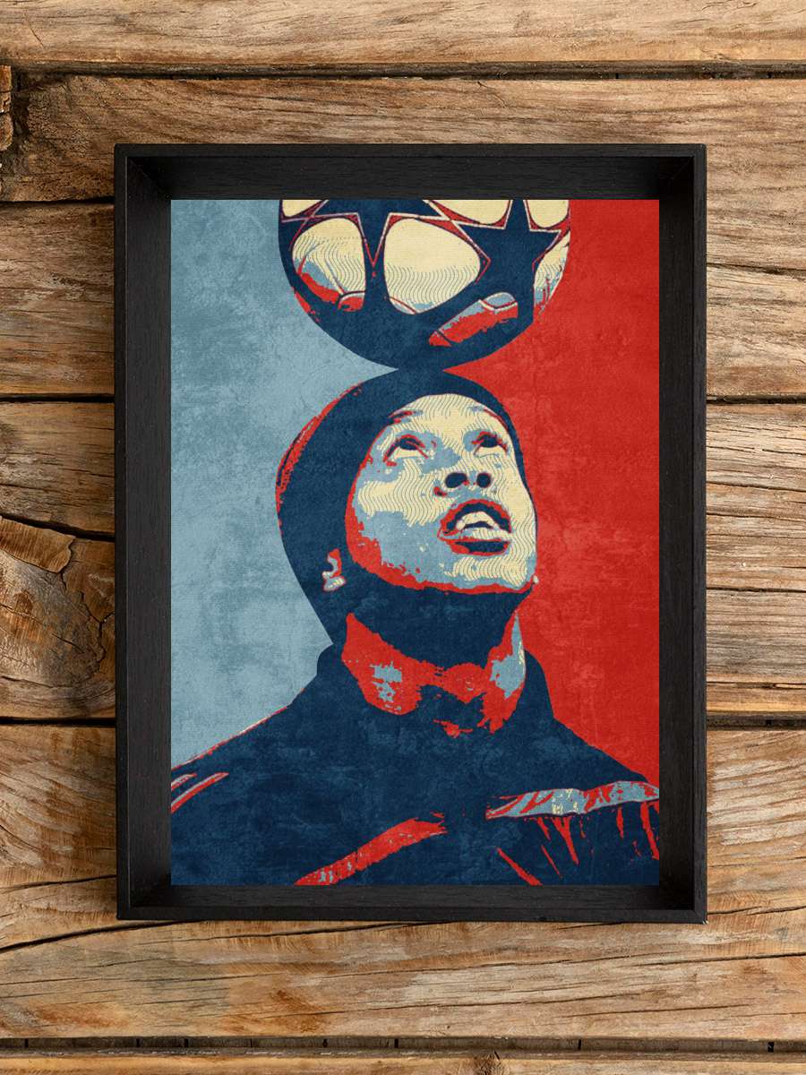 ronaldinho Futbol Poster Çerçevesiz Yüksek Kalite Futbolcu Duvar Poster