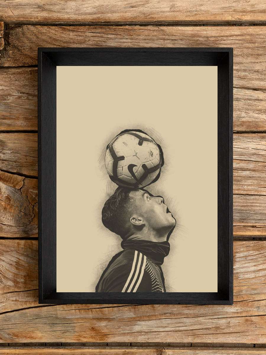 Ronaldo Football Futbol Poster Çerçevesiz Yüksek Kalite Futbolcu Duvar Poster