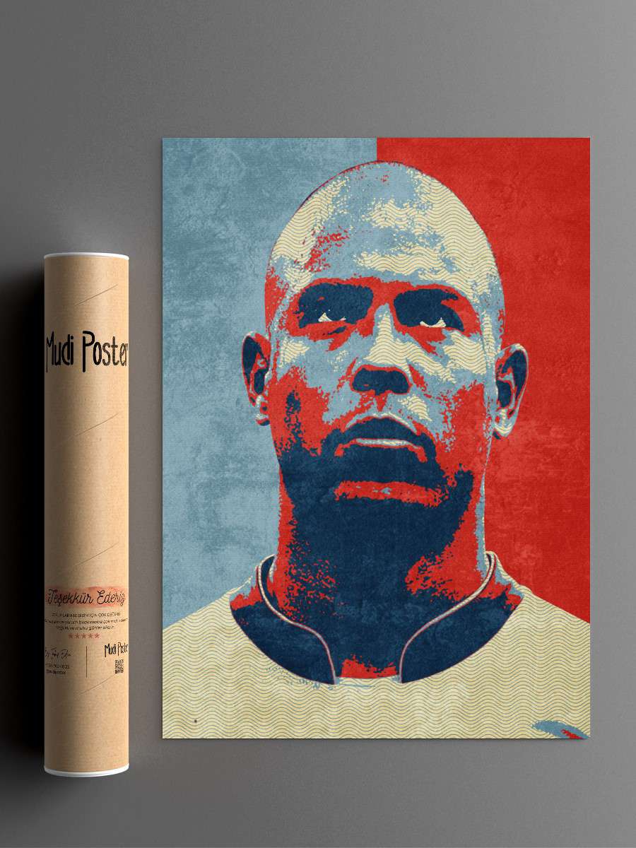 Ronaldo Futbol Poster Çerçevesiz Yüksek Kalite Futbolcu Duvar Poster