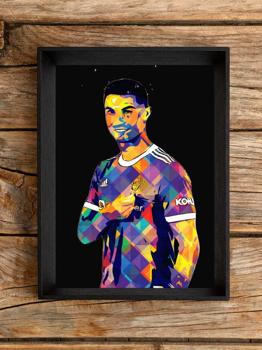 Ronaldo MU Futbol Poster Çerçevesiz Yüksek Kalite Futbolcu Duvar Poster