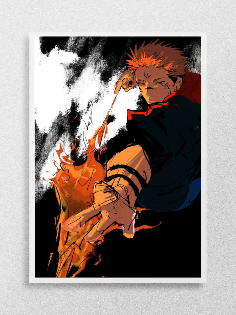 Ryomen Sukuna Anime Poster Çerçevesiz Yüksek Kalite Anime Duvar Poster