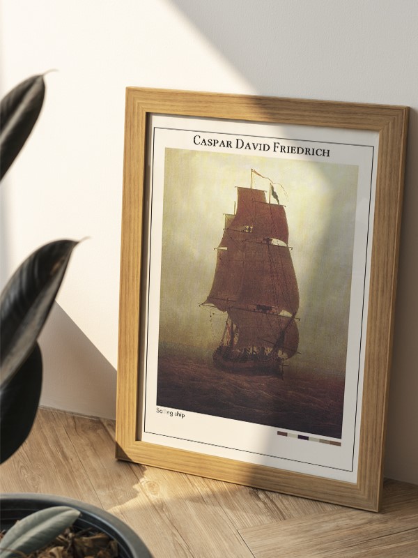 Caspar David Friedrich Sailing ship Poster