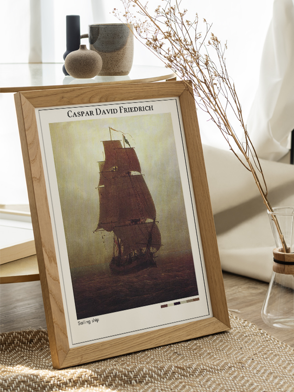 Caspar David Friedrich Sailing ship Poster