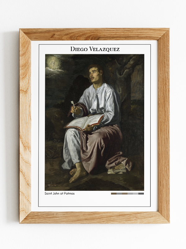 Diego Velazquez Saint John at Patmos Poster