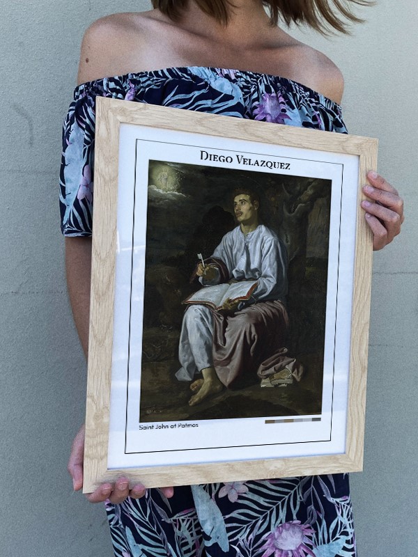Diego Velazquez Saint John at Patmos Poster