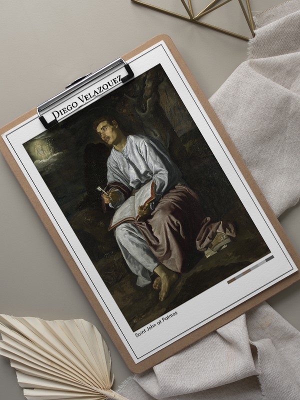 Diego Velazquez Saint John at Patmos Poster
