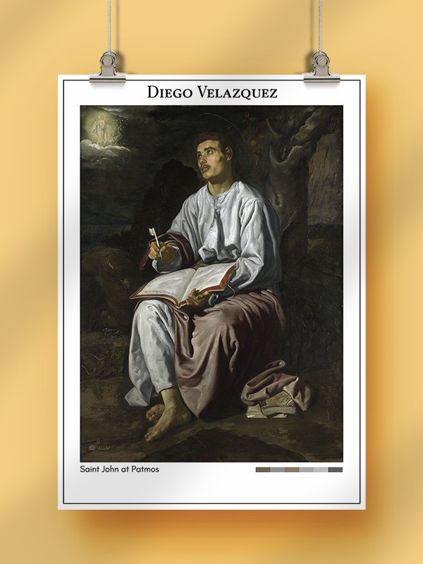 Diego Velazquez Saint John at Patmos Poster