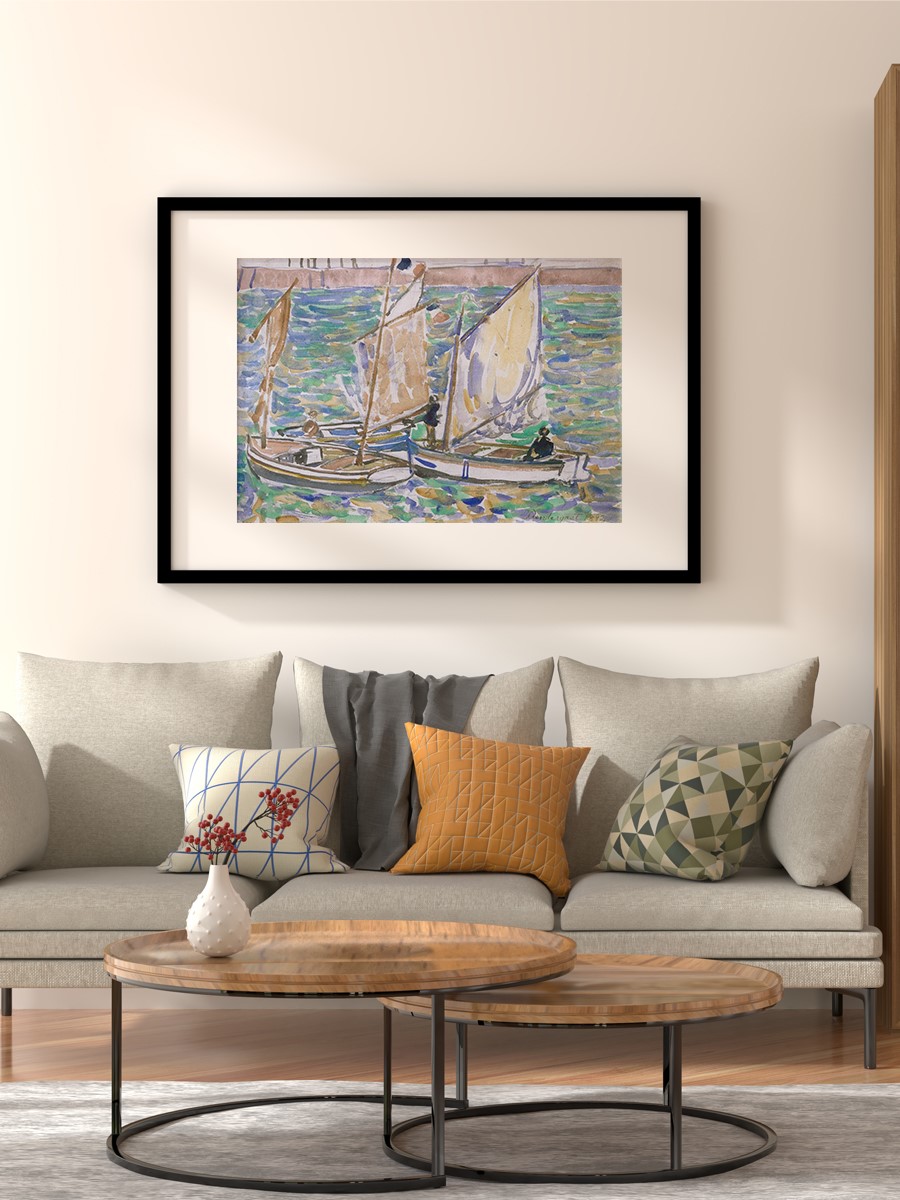 Saint Malo France  Tablo Sanatsal Ünlü Ressam Poster Çerçevesiz Yüksek Kalite Poster